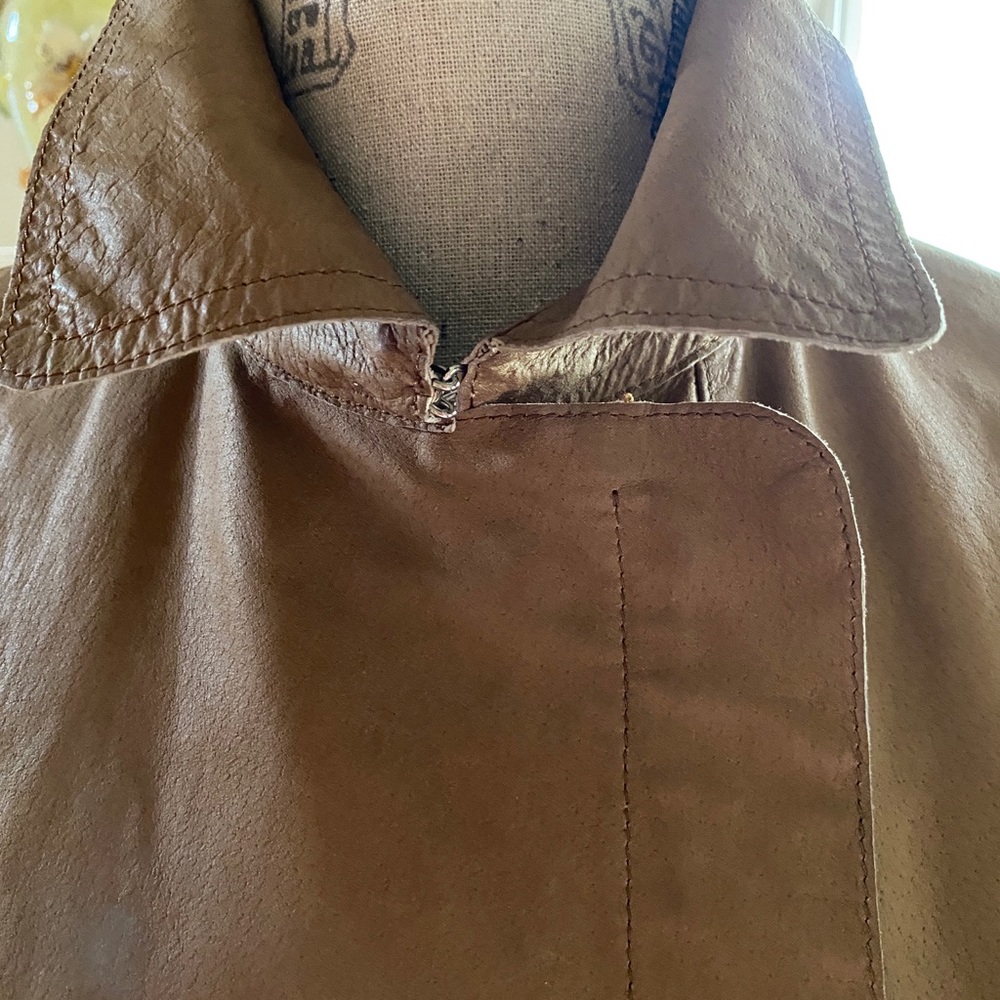 Max Studio Lightweight Leather Jacket - image 6